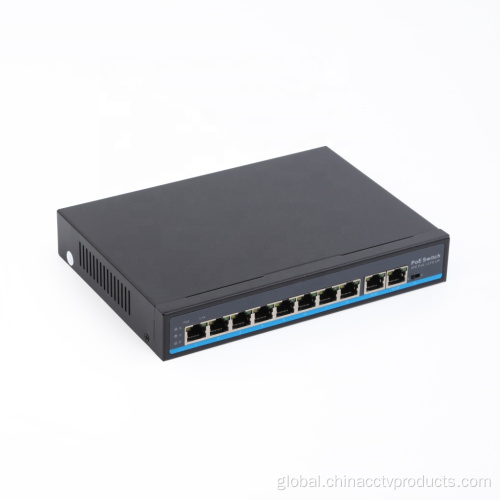 PoE Switch Power over Ethernet 8Port CCTV PoE Switches 48v Supplier